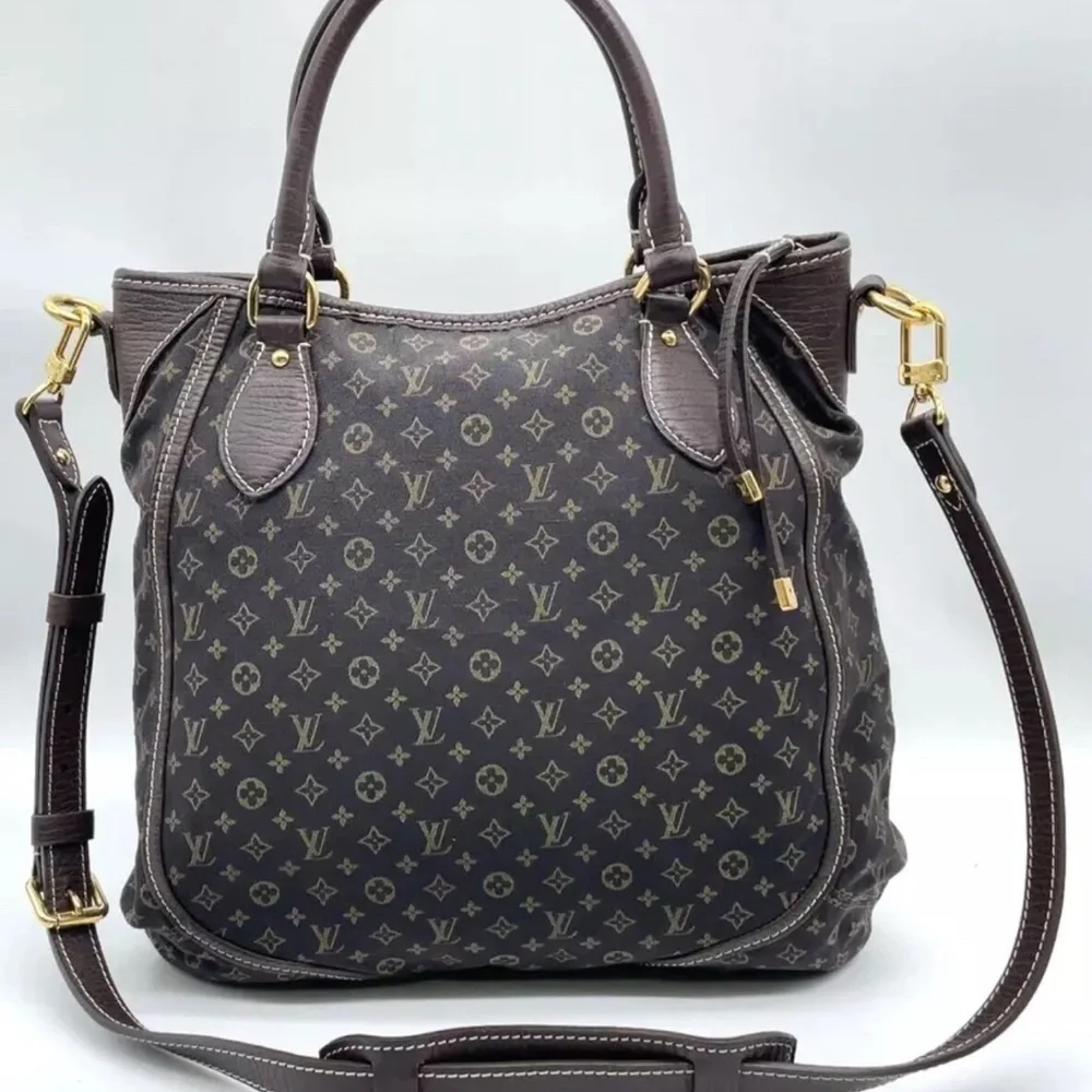 Auth Louis Vuitton Monogram Mini lin Bouzas Unjour Shoulder Bag